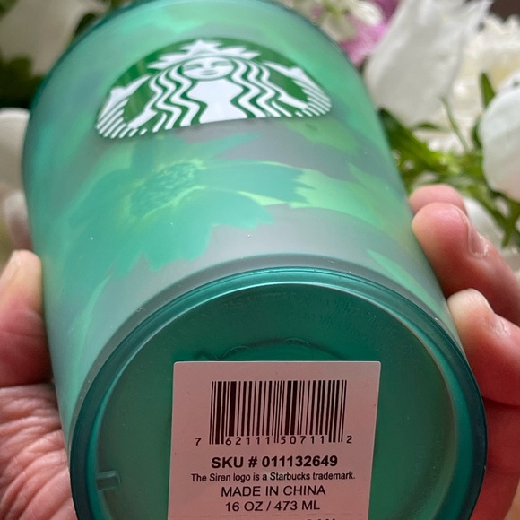NEW SET🥤STARBUCKS Summer 2022 Dichromatic Flowers Cup & Soft Touch Tumbler - Picture 14 of 14